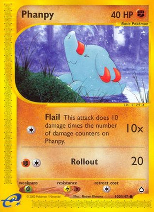 Phanpy - 100/147 [Aquapolis] Reverse Holofoil