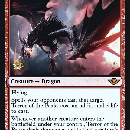Terror of the Peaks [Outlaws of Thunder Junction Promos] Prerelease Foil