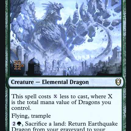 Earthquake Dragon [Battle for Baldur's Gate Promos] Prerelease Foil