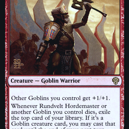 Rundvelt Hordemaster [Dominaria United Promos] Prerelease Foil