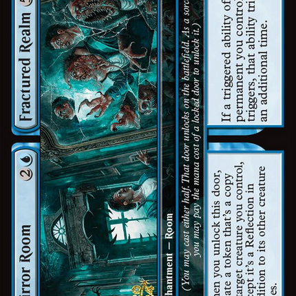 Mirror Room // Fractured Realm [Duskmourn: House of Horror Promos] Prerelease Foil