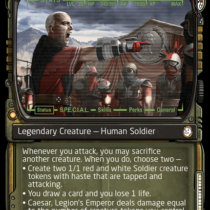 Caesar, Legion's Emperor (Showcase) [Fallout] Surge Foil