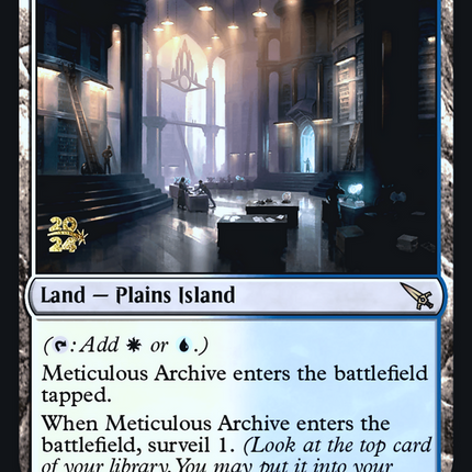 Meticulous Archive [Murders at Karlov Manor Promos] Prerelease Foil