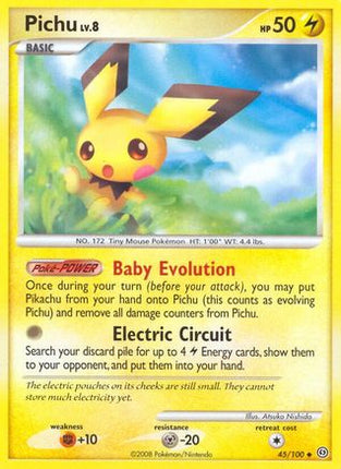 Pichu - 45/106 [Stormfront] Reverse Holofoil