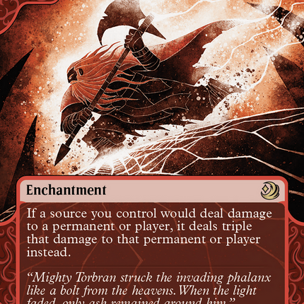 Fiery Emancipation (Showcase) (Borderless) [Wilds of Eldraine: Enchanting Tales]