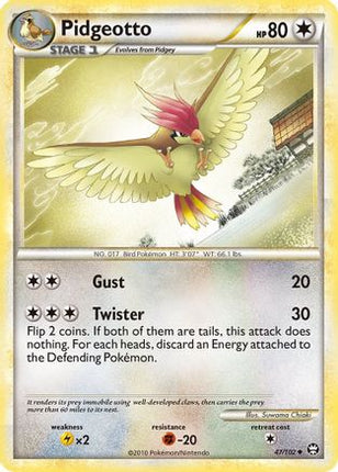 Pidgeotto - 47/106 [Triumphant] Reverse Holofoil