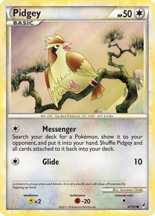 Pidgey - 67/95 [Call of Legends] Reverse Holofoil