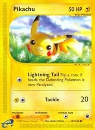 Pikachu - 124/165 [Expedition] Reverse Holofoil