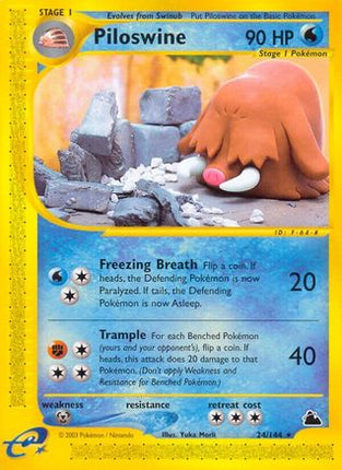 Piloswine (24) - 24/144 [Skyridge]