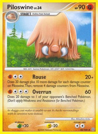 Piloswine - 46/106 [Stormfront] Reverse Holofoil