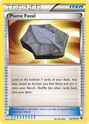 Plume Fossil - 82/106 [Plasma Blast] Reverse Holofoil