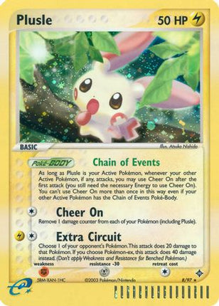 Plusle - 8/97 [Dragon] Reverse Holofoil