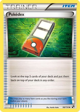 Pokedex - 98/114 [Black and White] Reverse Holofoil