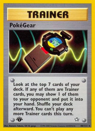 PokeGear - 88/111 [Neo Genesis] 1st Edition