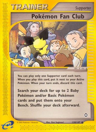 Pokemon Fan Club - 130/147 [Aquapolis] Reverse Holofoil
