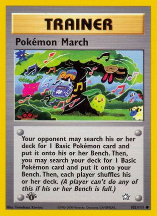 Pokemon March - 102/111 [Neo Genesis] 1st Edition