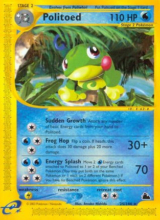Politoed (25) - 25/144 [Skyridge] Reverse Holofoil