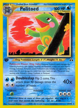 Politoed (27) - 27/75 [Neo Discovery] Unlimited