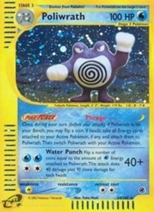 Poliwrath (24) - 24/165 [Expedition] Reverse Holofoil