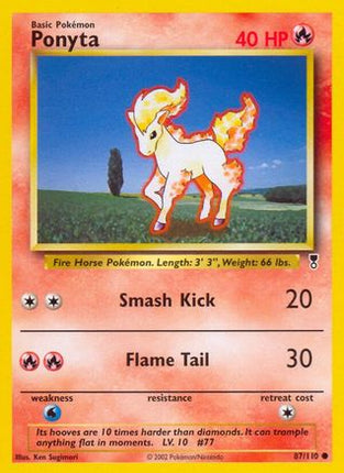 Ponyta - 87/110 [Legendary Collection] Reverse Holofoil