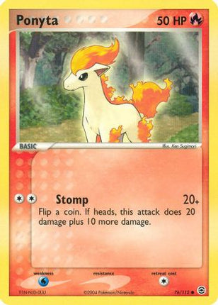 Ponyta - 76/112 [FireRed & LeafGreen] Reverse Holofoil