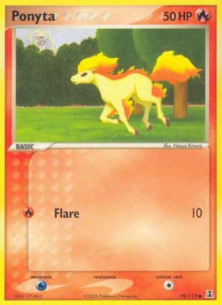 Ponyta - 78/113 [Delta Species] Reverse Holofoil