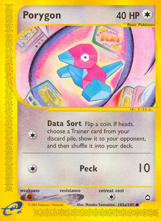 Porygon (103a) - 103a/147 [Aquapolis]