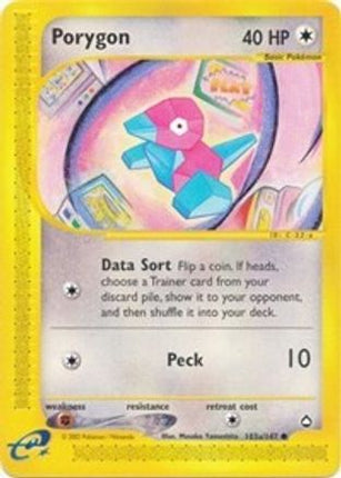 Porygon (103b) - 103b/147 [Aquapolis] Reverse Holofoil