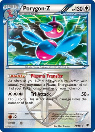 Porygon-Z (Team Plasma) - 74/106 [Plasma Blast] Reverse Holofoil
