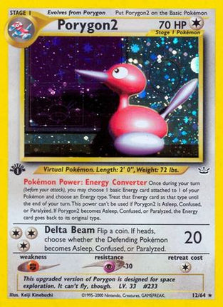 Porygon2 - 12/64 [Neo Revelation] 1st Edition Holofoil