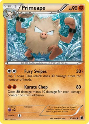 Primeape - 60/106 [Plasma Freeze] Reverse Holofoil