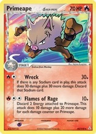 Primeape (Delta Species) - 50/null [Holon Phantoms] Reverse Holofoil