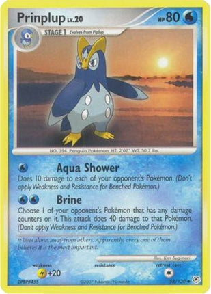 Prinplup - 58/130 [Diamond and Pearl] Reverse Holofoil