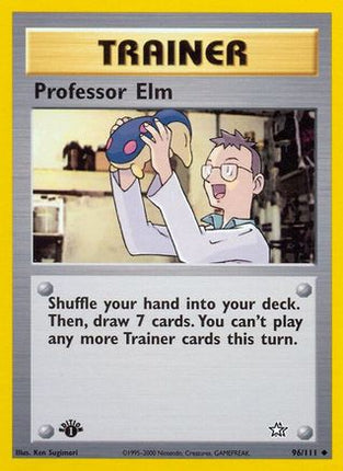 Professor Elm - 96/111 [Neo Genesis] Unlimited