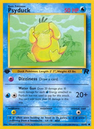 Psyduck - 65/82 [Team Rocket] 1st Edition