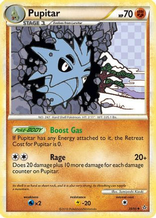 Pupitar (38) - 38/106 [Unleashed] Reverse Holofoil