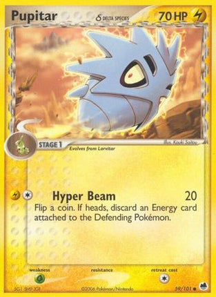 Pupitar (Delta Species) - 59/106 [Dragon Frontiers] Reverse Holofoil