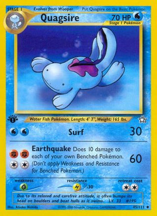 Quagsire - 45/111 [Neo Genesis] Unlimited