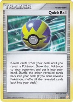 Quick Ball 10- DP Trainer Kit Manaphy & Lucario