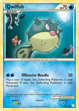 Qwilfish - 50/106 [HeartGold SoulSilver] Reverse Holofoil