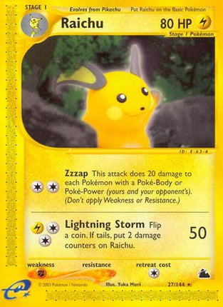 Raichu (27) - 27/144 [Skyridge]