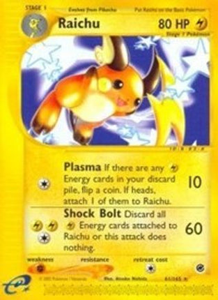 Raichu (61) - 61/165 [Expedition] Reverse Holofoil