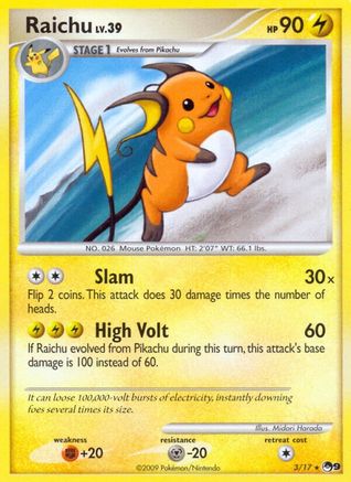 Raichu - 3/null [POP Series 9] Reverse Holofoil