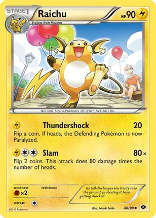 Raichu - 40/99 [Next Destinies] Reverse Holofoil