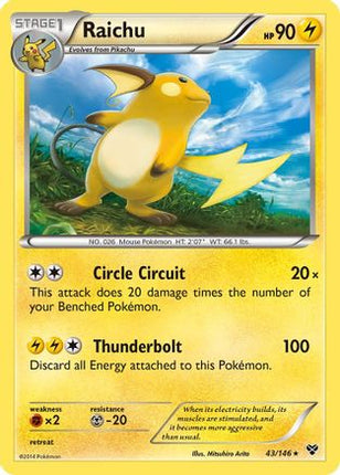 Raichu - 43/106 [XY Base Set] Holofoil