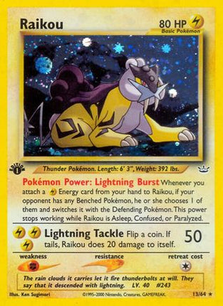 Raikou (13) - 13/64 [Neo Revelation] Unlimited Holofoil