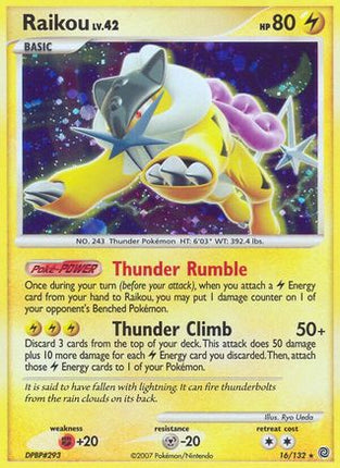 Raikou - 16/132 [Secret Wonders] Reverse Holofoil