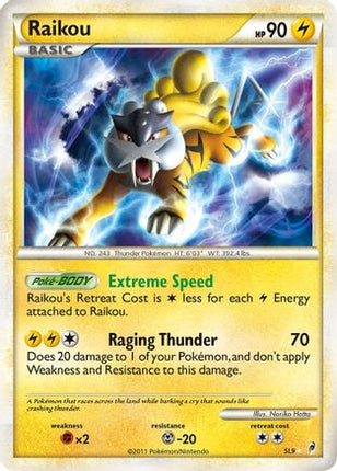 Raikou (Shiny) - SL9/95 [Call of Legends] Holofoil