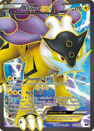 Raikou EX (105 Full Art) - 105/108 [Dark Explorers] Holofoil