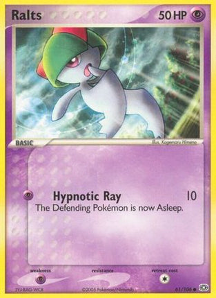 Ralts - 61/106 [Emerald] Reverse Holofoil